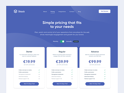 Stack : Pricing