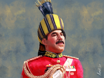 Illustration of President Guard India army illustration army portrait design digital illustration digital painting digitalart illustration military illustration painting photoshop portrait art poster