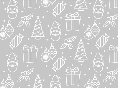 Christmas Pattern christmas icons pattern stickers