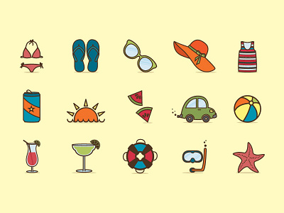 Summer Icon Set