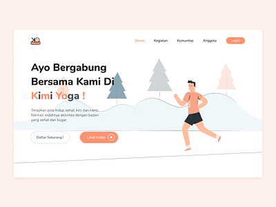 Kimi Yoga Community design lading page ui ui design uidesign web