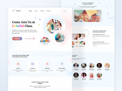 Landing Page of Yocolors design lading page ui ui design uidesign web