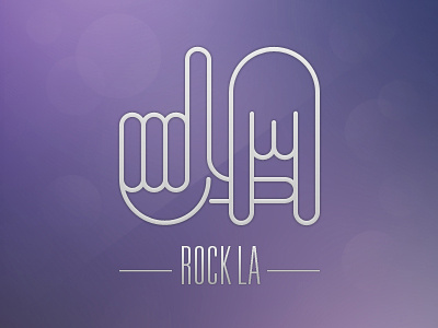Rock LA hand icon la los angeles pictogram rock sign