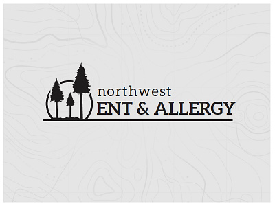 Northwest ENT & Allergy Logo: Horizontal Lockup audiology development ent icon logo logo lockup logo mark