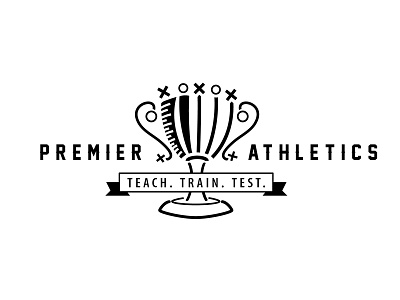 Premier Athletics Logo Proposal athletics champion design elite logo sport success teach test train victory