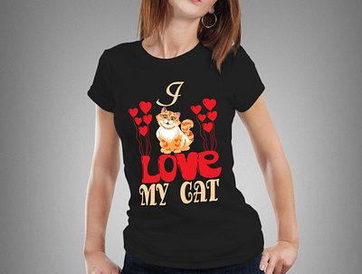 cat t shirt design cat lover cat t shirt lady t shirt t shirt t shirt design t shirt illustration t shirt mockup typography