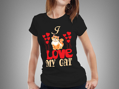 cat t shirt design