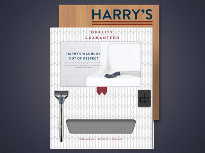 Harry's Vengo Machine Exterior Concept hardware machine exterior print
