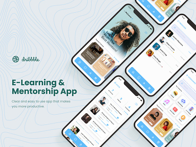 E-Learning and mentorship app 3d 3dillustration course design e learning figma mentor mobile app mobile design ui ui design ux