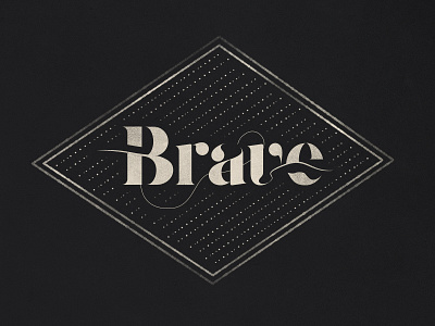 Brave badge brave christ church conference logo mark ministry series sermon vintage women