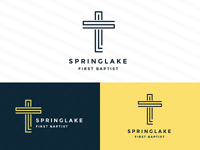SpringLake Cross baptist brand church crosss logo mark minsitry springlake