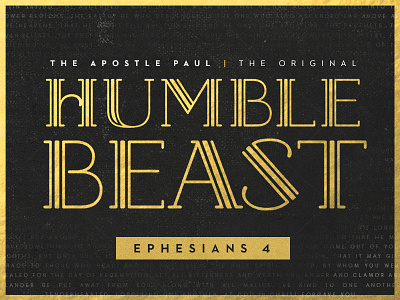 Humblebeast beast bible ephesians humble humblebeast paul print scripture typography