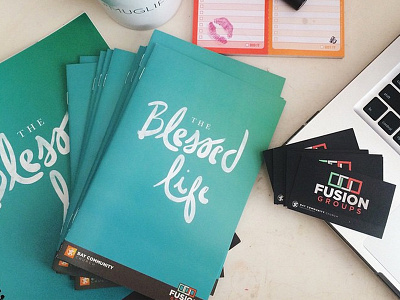 Blessed Life Book blessed life brush lettering church loose brush ministry series sermon