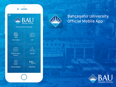 Bahçeşehir University Official Mobile App android app bahçeşehir bau bauglobal iphone mobile ui university