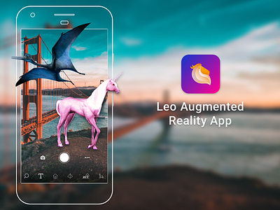 Leo Augmented Reality App appicon augmentedreality mobile app uidesign user interface