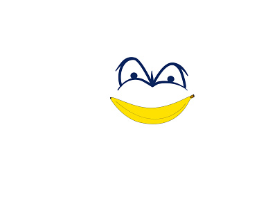 Smiles banana branding illustration vector