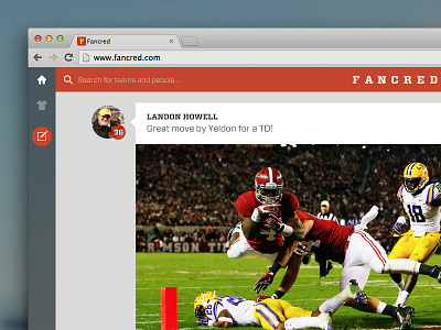 Fancred 2 Web & Mobile (full version attached) app apple design flat ios7 iphone mobile social sports ui ux website