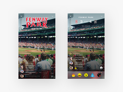 Fancred — Live Video (Early Concepts) design flat ios live streaming mobile scores sports ui ux video
