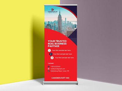 Professional roll up banner