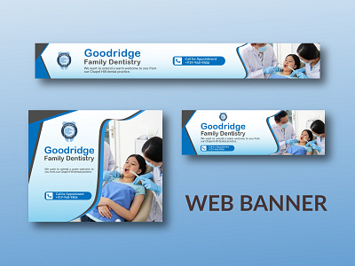 Different sizes web banner design