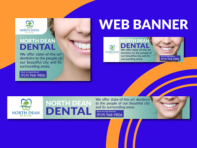 Different sizes web banner design