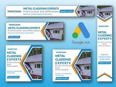 Metal Cladding Google Ads Banner Design