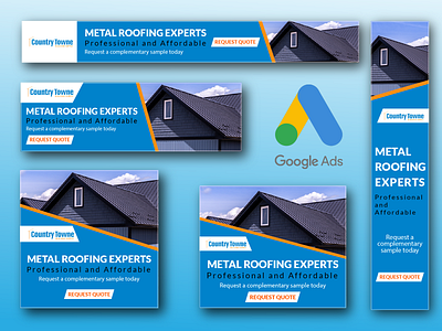 Metal Roofing Google Ads Banner Design