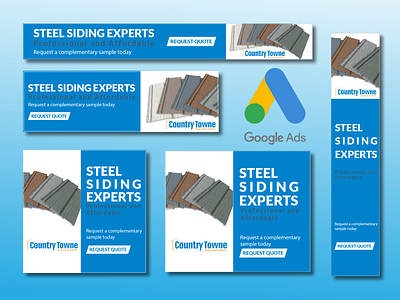 Steel siding Google Ads Banner Design