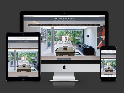 Chris Dyson Architects website architects flat responsive website