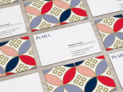 Masa Inaba business card branding business card graphic design
