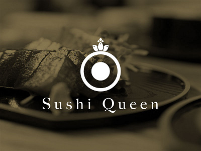 Sushi Queen branding logo sushi website