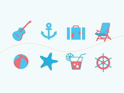 Icons for Travel Agency