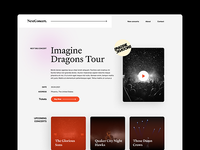 Concert Website - Daily UI #1