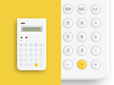Braun Calculator - daily UI #3 braun calculator dailyui dailyuichallenge ui uidesign