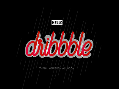 Helloooo Dribbble, Hand lettering. handlettering illustration lettering art lettering logo typography