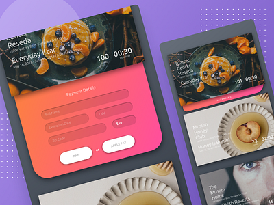 Muslim Events sketch uiux