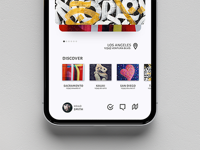 Mural Hunter | Concept ios app iphone x sketch uiux