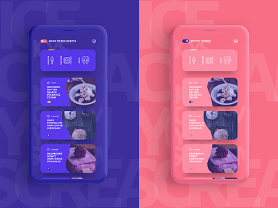 Ice Cream You Scream | Concept ios app iphone x sketch uiux