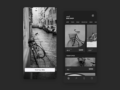 Bike Shop clean design design dribbble ecommerce app ios app iphone x sketch ui uiux ux