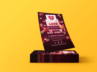 Valentine's Day Flyert brochure brochure design brochure template festival flyer flyer design flyer template graphic design happy valentines day magazine party flyer poster templates valentine day valentine day flyer valentine poster