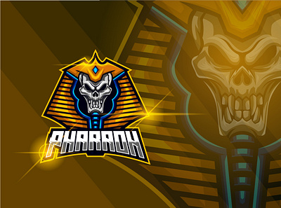 Pharaoh Skull E-sport Logo Design design esport god graphic design illustration logo pharaoh skull sport vector