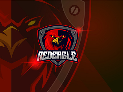 Eagle Red E-sport Logo Template