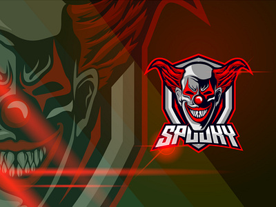 Clown E-sport Logo Template Design