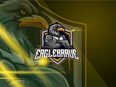 Eagle E-sport Logo Design Template