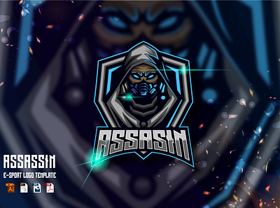 Assassin E-sport Logo Design assassin design esport graphic design illustration logo mascot ninja sport vector