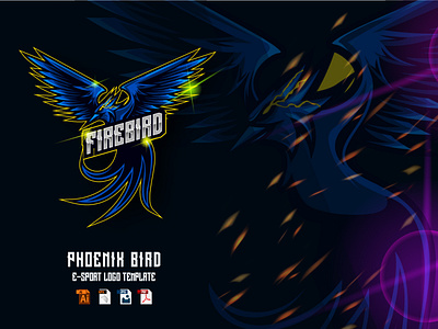 Phoenix E-sport Logo Design Template