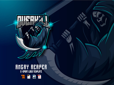 Angry Reaper E-sport Logo Design