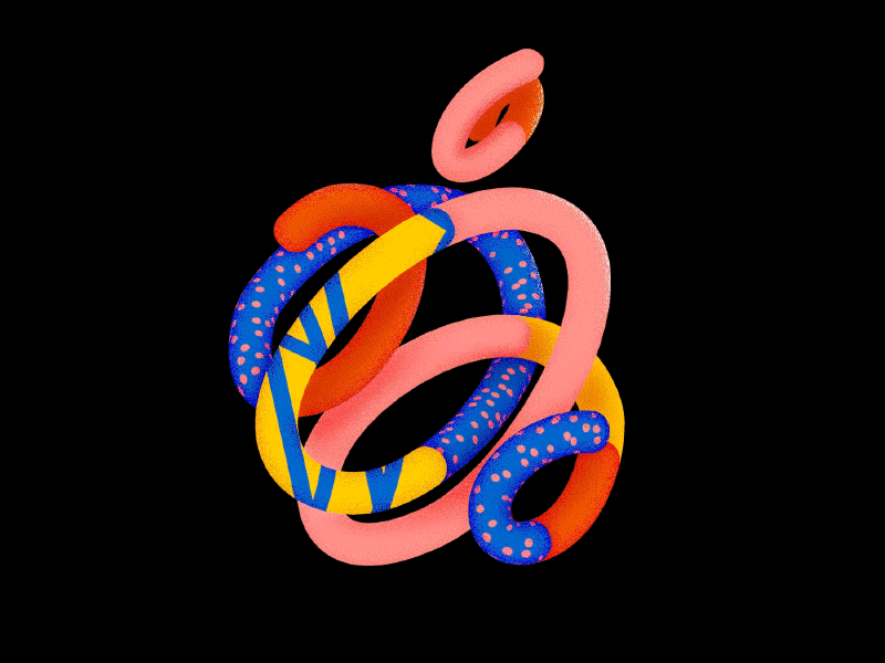 Apple Event Logo Animation 01 2d animation 3d after effects animation c4d cinema 4d design illustration logo logo animation motion design motion graphics