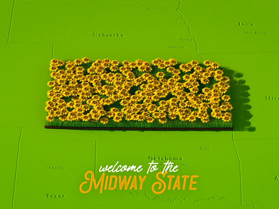 Welcome to the Midway State 2d 3d after effects animation c4d cinema 4d illustration motion design motion graphics photoshop