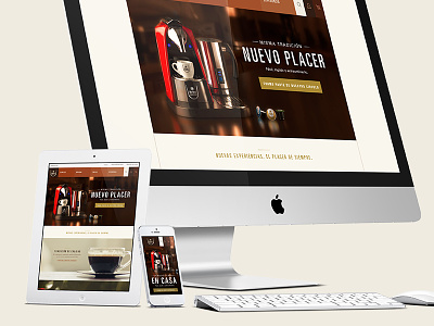 Britt Espresso coffee landing page responsive ui ux visual design web
